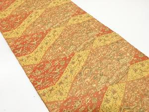 本場筑前博多 茶屋辻に花鳥更紗模様織り出し名古屋帯